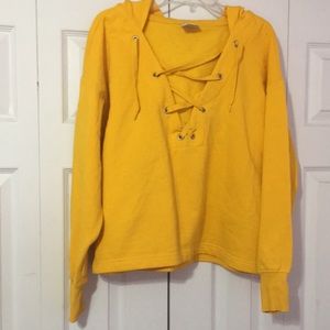 Lace up hoodie